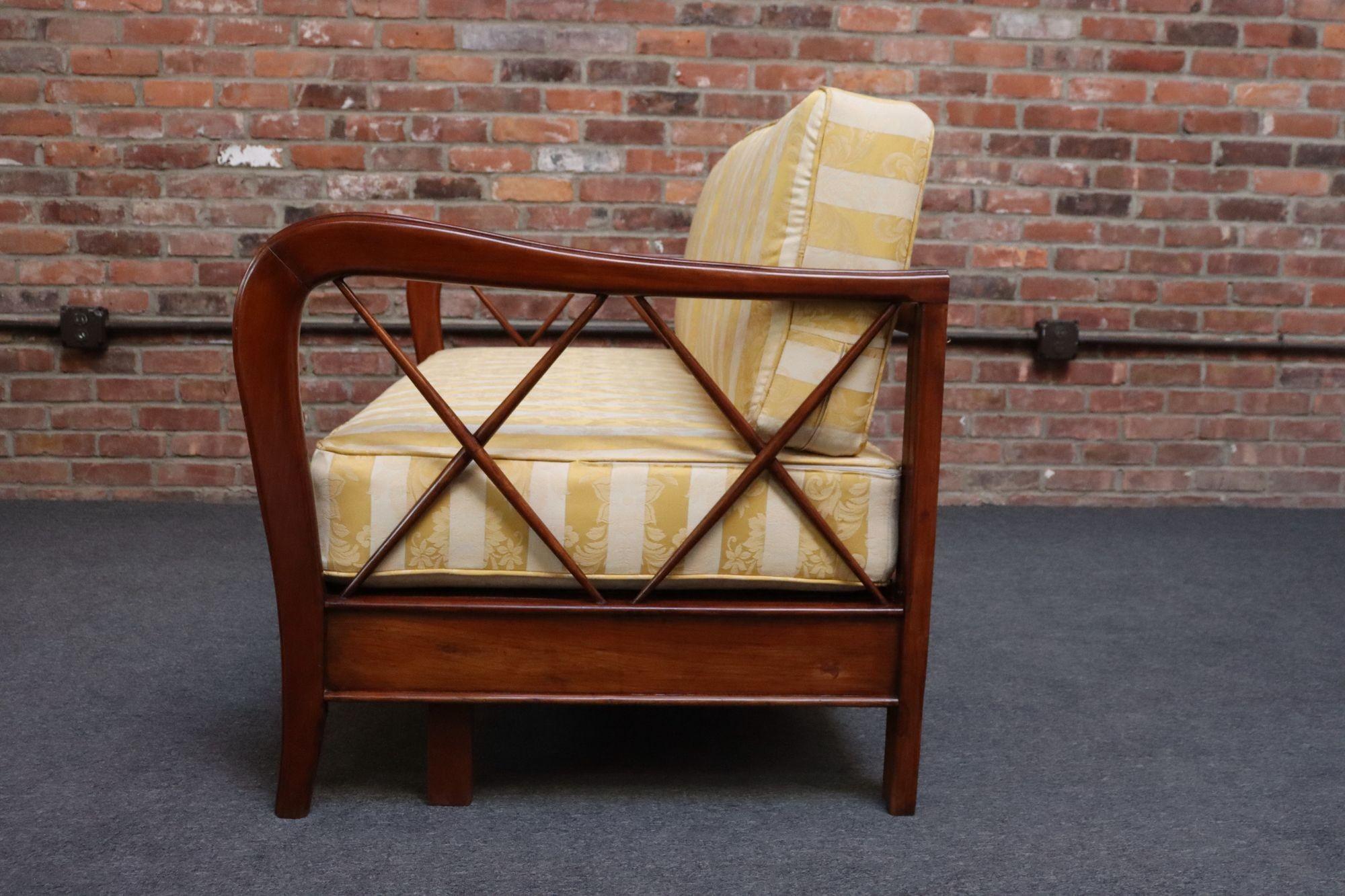 Divan-lit moderne italien vintage en noyer Attribué à Paolo Buffa en vente 4