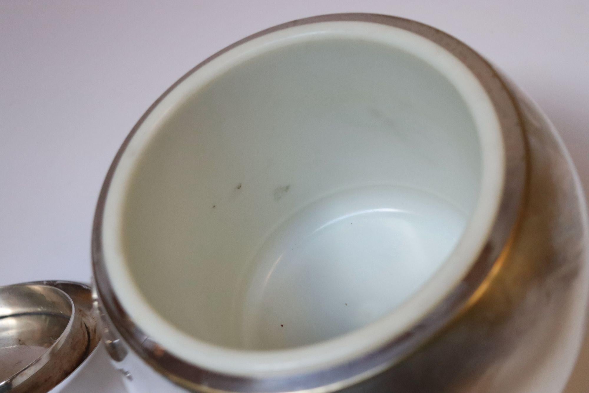 Vintage Italian Modernist Silver-Plated 