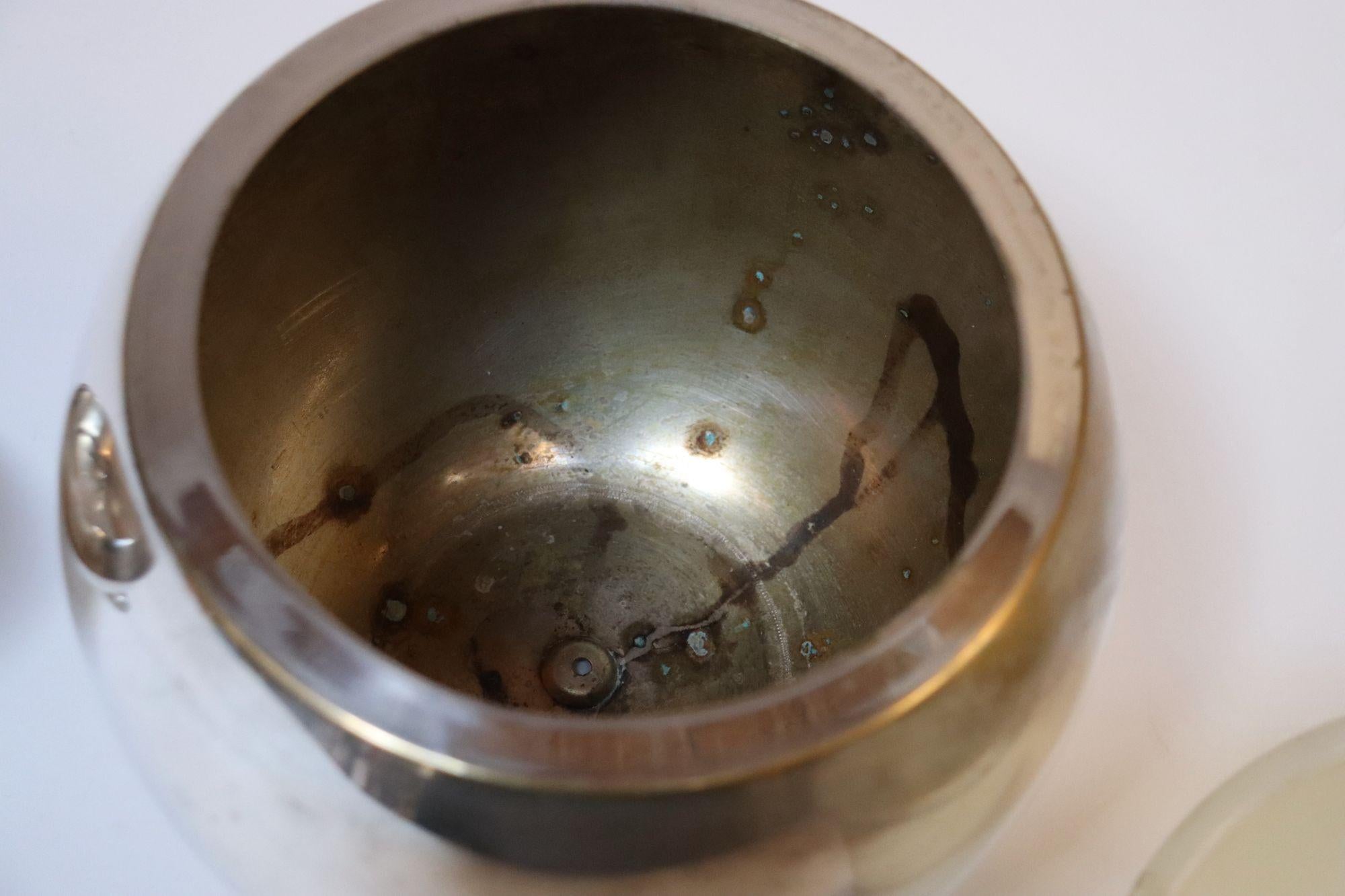 Vintage Italian Modernist Silver-Plated 