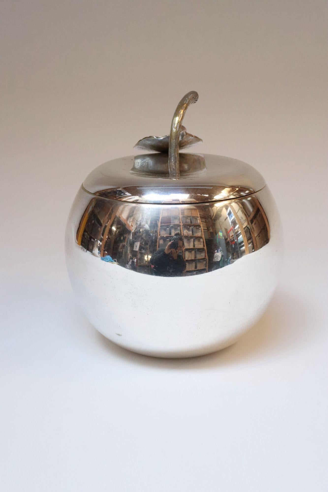 Mid-Century Modern Vintage Italian Modernist Silver-Plated 