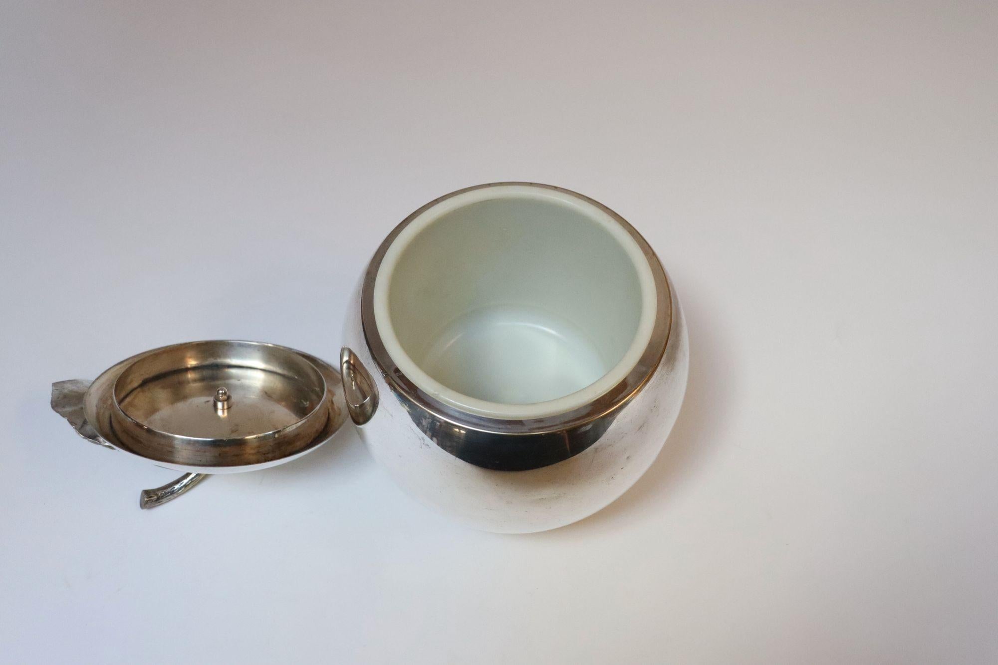 Silver Plate Vintage Italian Modernist Silver-Plated 