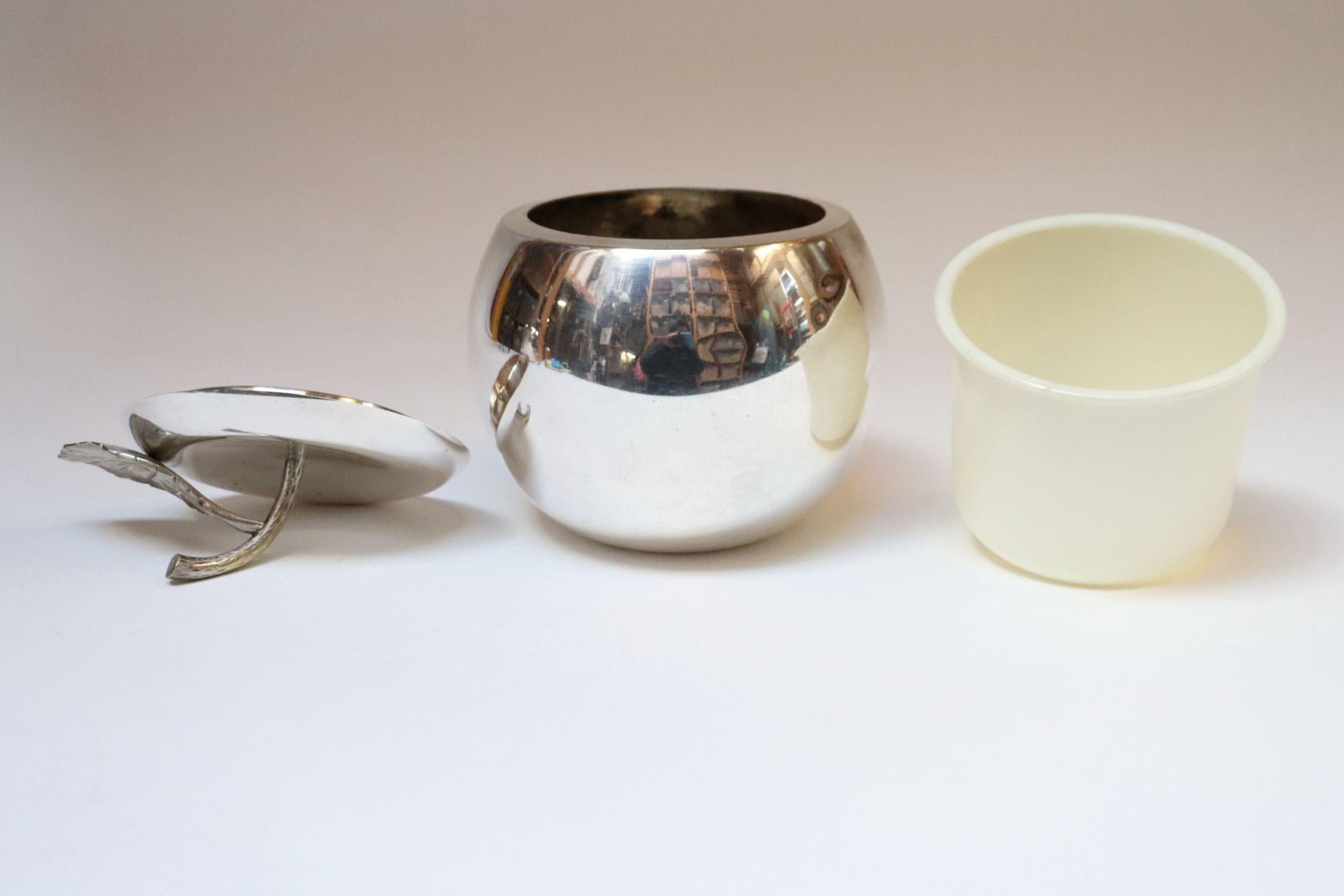 Vintage Italian Modernist Silver-Plated 