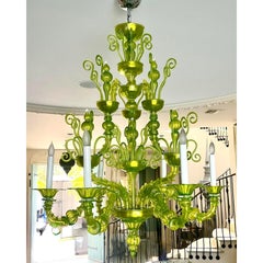 Vintage Italian Monumental Murano Glass Chandelier