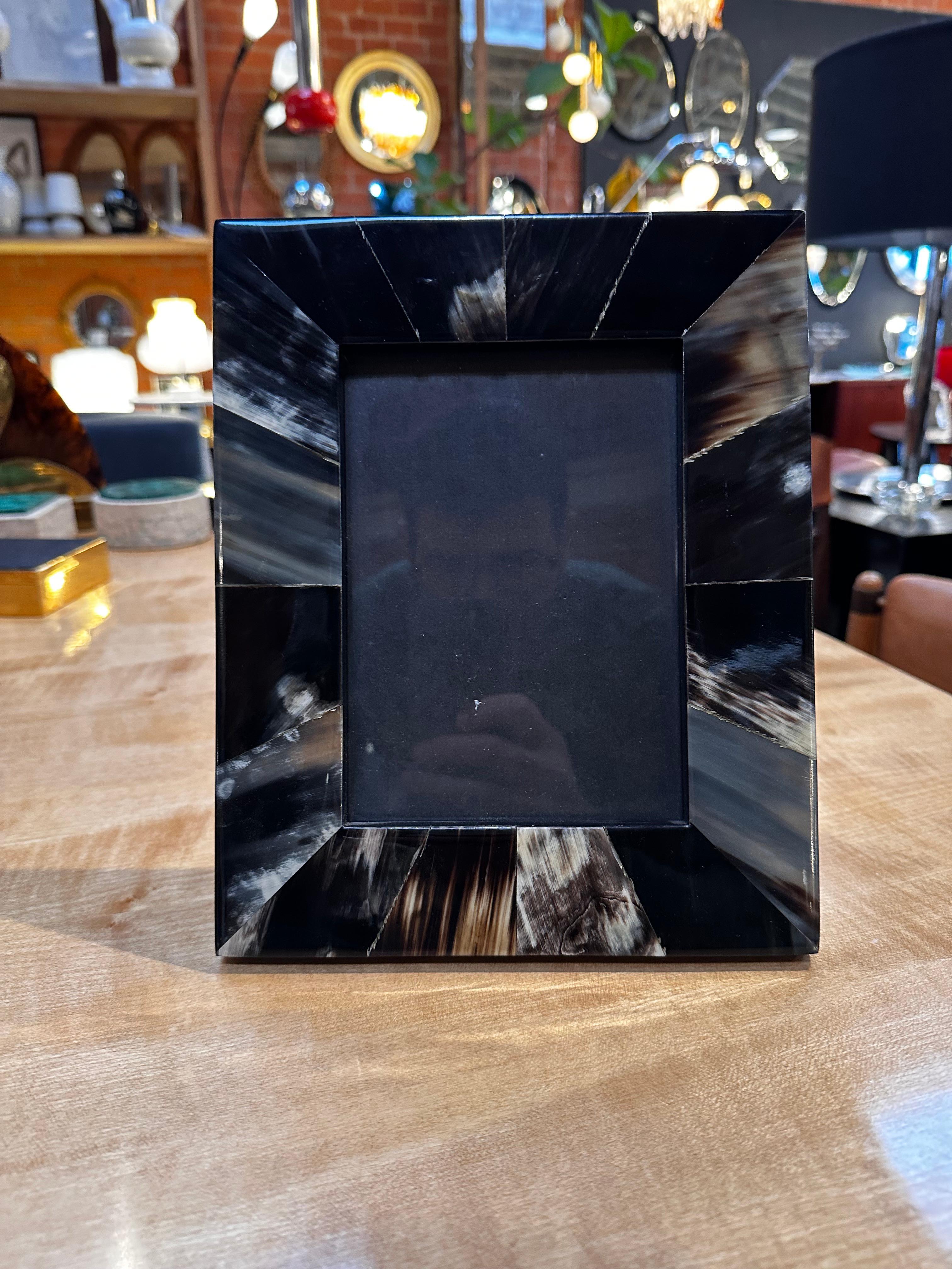 Mid-Century Modern Vintage Italian Mother of Pearl Picture Frame 1980 For Sale