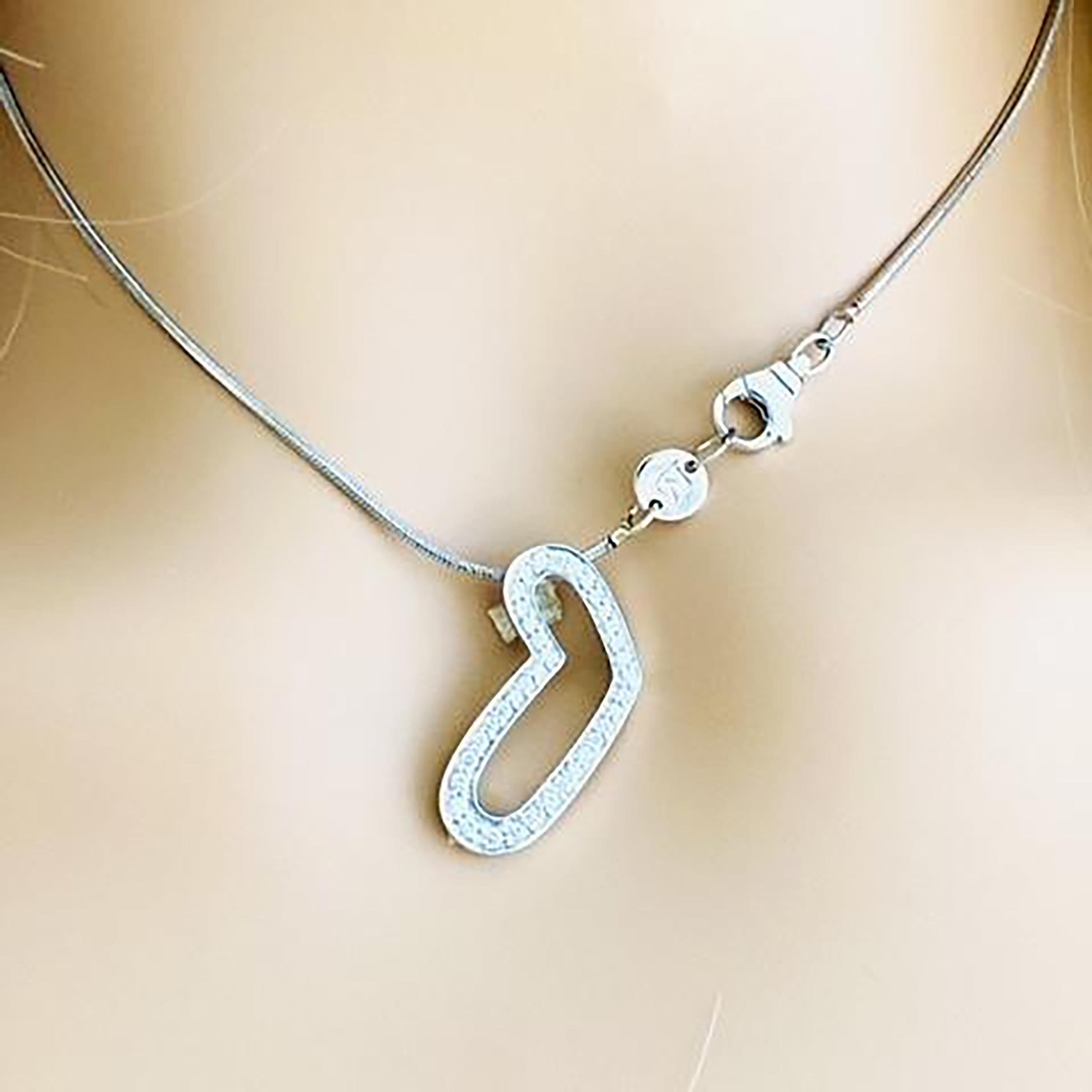 movado heart necklace