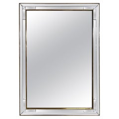 Vintage Italian Multi Beveled Mirror