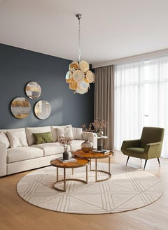 Vintage Italienisch Murano Kronleuchter - Bernstein schwarz albaster