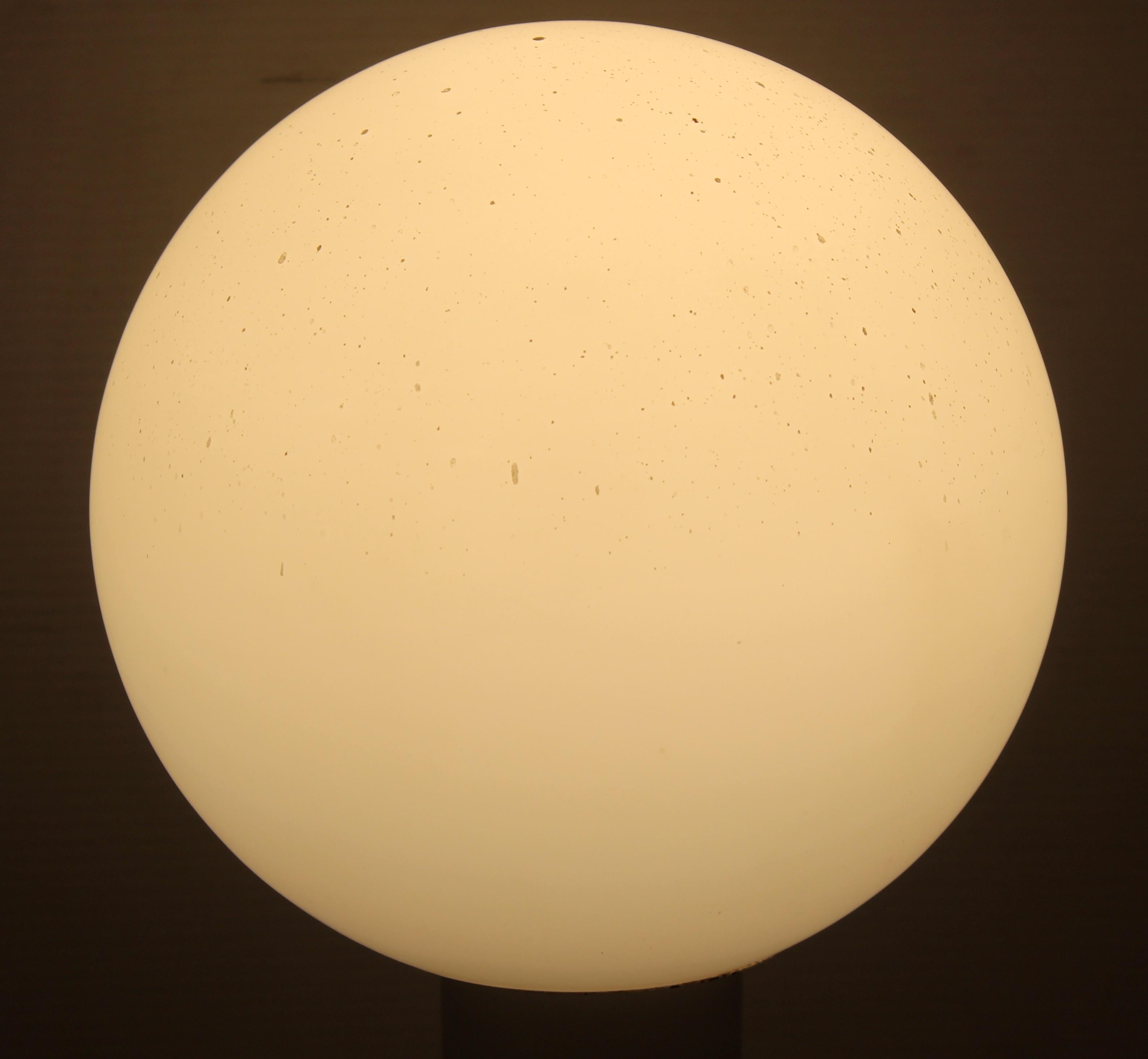 Vintage Italian Murano Frosted Glass Lamp For Sale 7