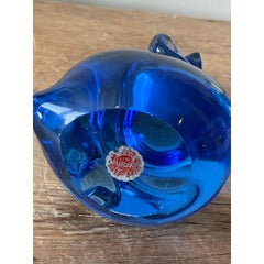 Vintage Italian Murano Glass Bird Bookends - Set of 2