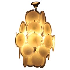 Vintage Italian Glass Kronleuchter aus Murano-Glas von Vistosi, 1960
