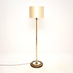 Lampadaire italien vintage en verre de Murano