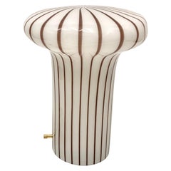 Vintage Italian Murano Glass Funghi Table Lamp