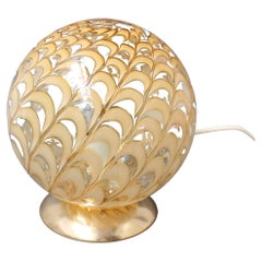 Vintage Italian Murano Glass Globe Table Lamp, 'circa 1970s'