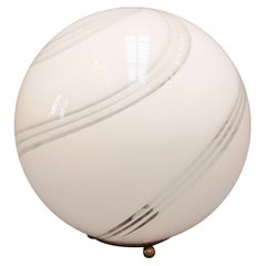 Vintage Italian Murano Glass Globe Table Lamp
circa 1970s
, Large Vintage Italian Murano Glass Globe Table Lamp
circa 1970s
, Large