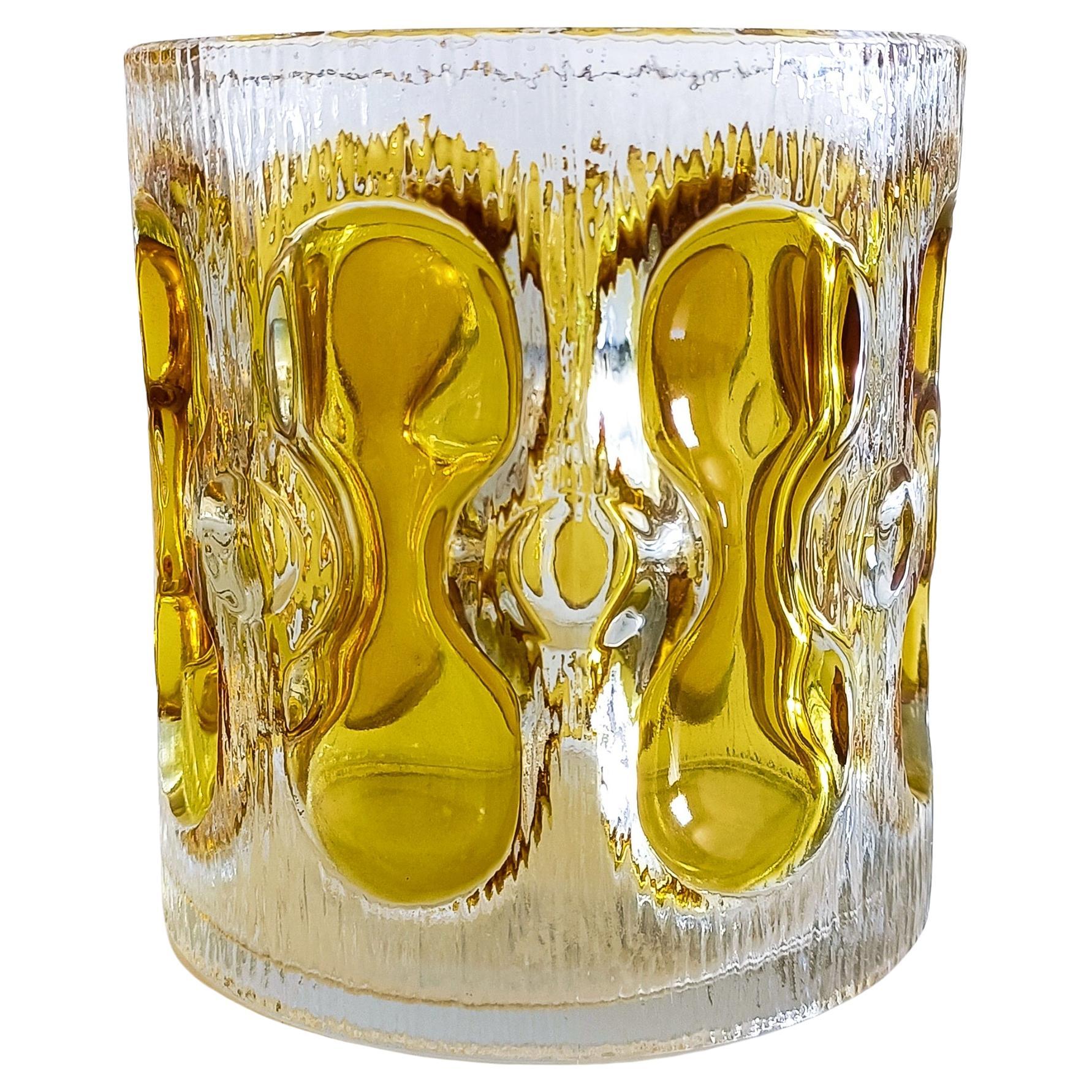 Cubitera vintage de cristal de Murano, Italia, años 60 Moderno de mediados de siglo