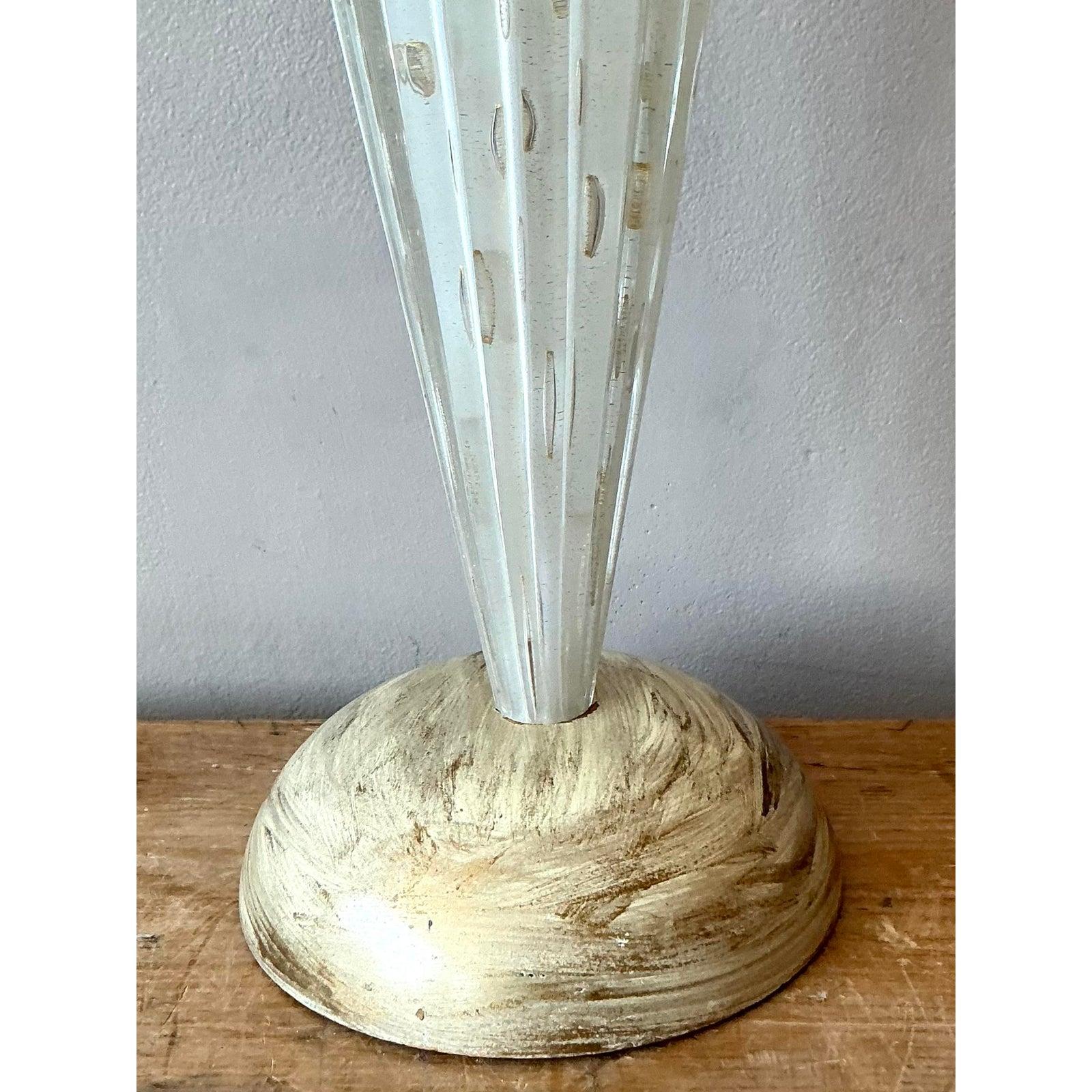 Lampe italienne vintage en verre de Murano Bon état - En vente à West Palm Beach, FL