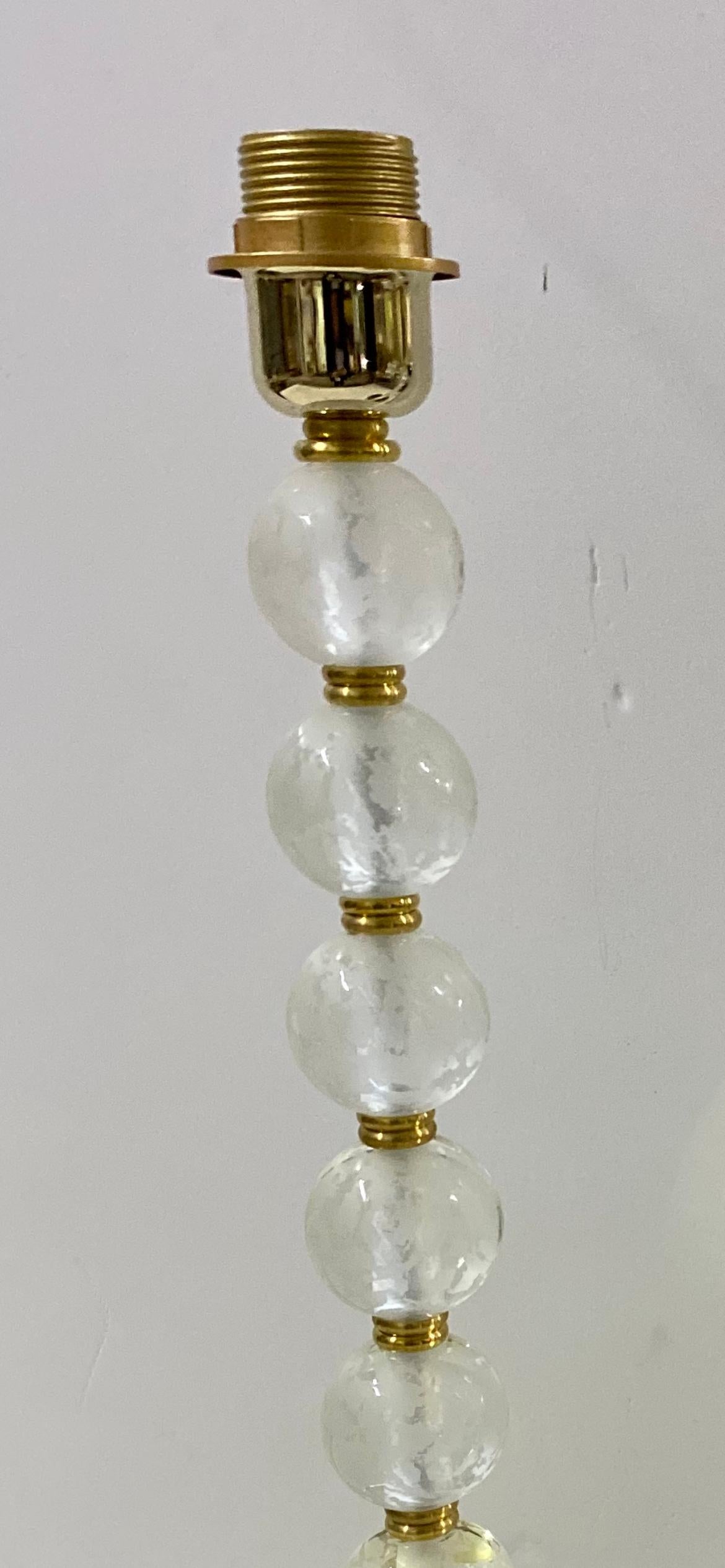 Vintage Italian Murano Glass Lamps In Good Condition For Sale In San Angelo, TX