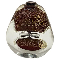 vintage italian murano glass perfume bottle, in the style of Roger Gandelman