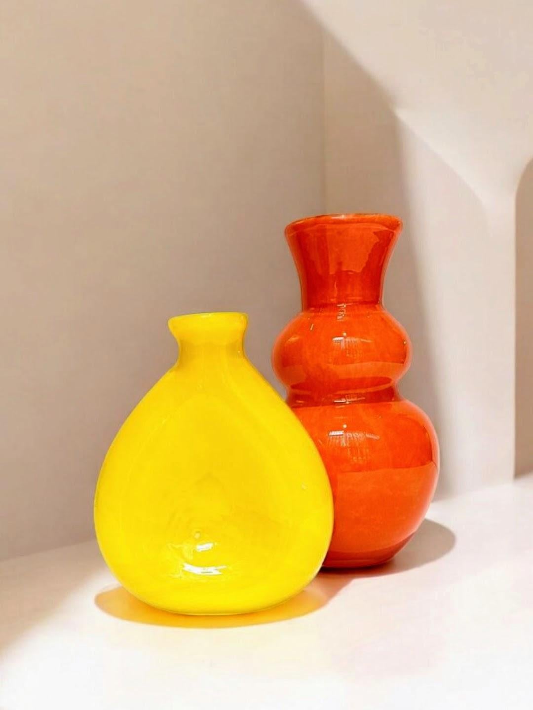 mid century modern glass vases