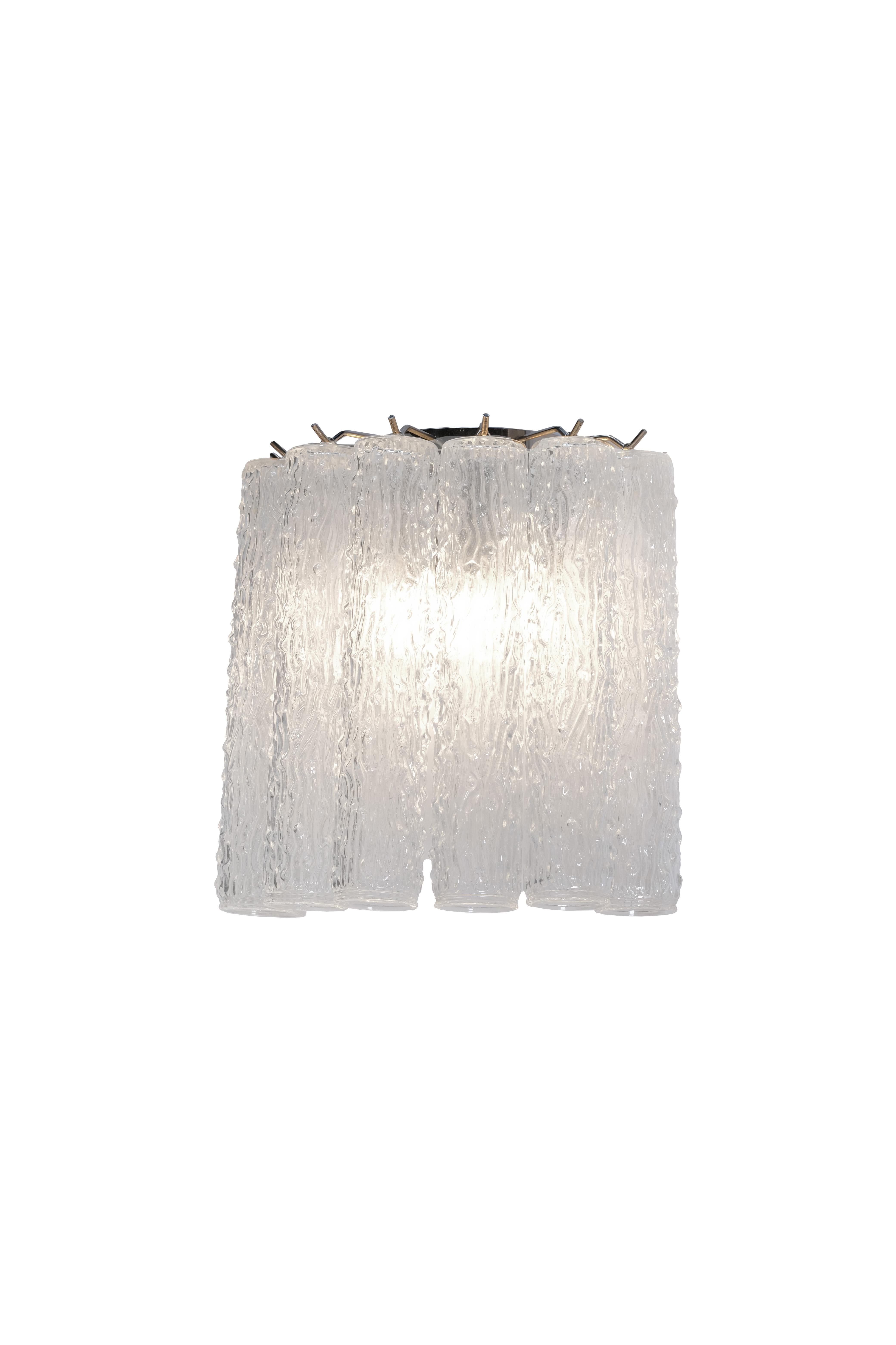 Lámparas de cristal de Murano Vintage Italianas de Mazzega Italiano en venta