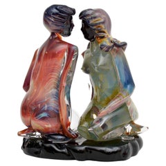 Sculpture italienne vintage en verre de Murano par Dino Rosin