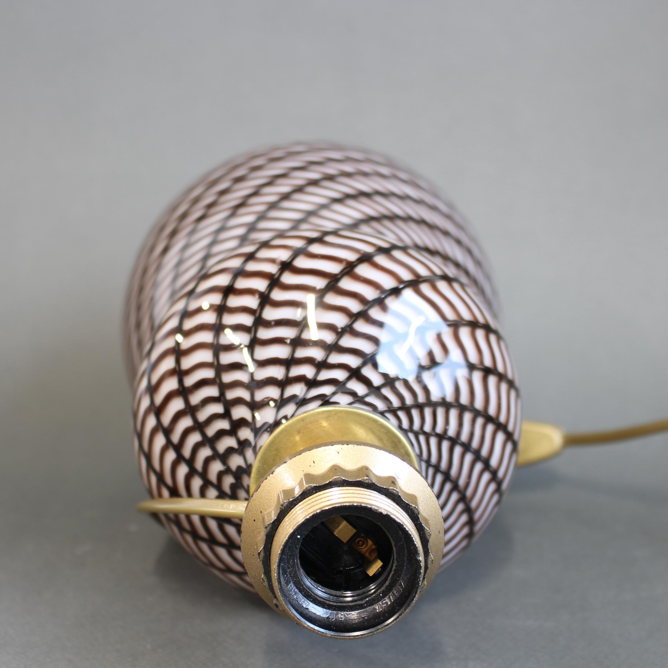 Vintage Italian Glass Tischlampe aus Murano-Glas (ca. 1970er Jahre) im Angebot 7