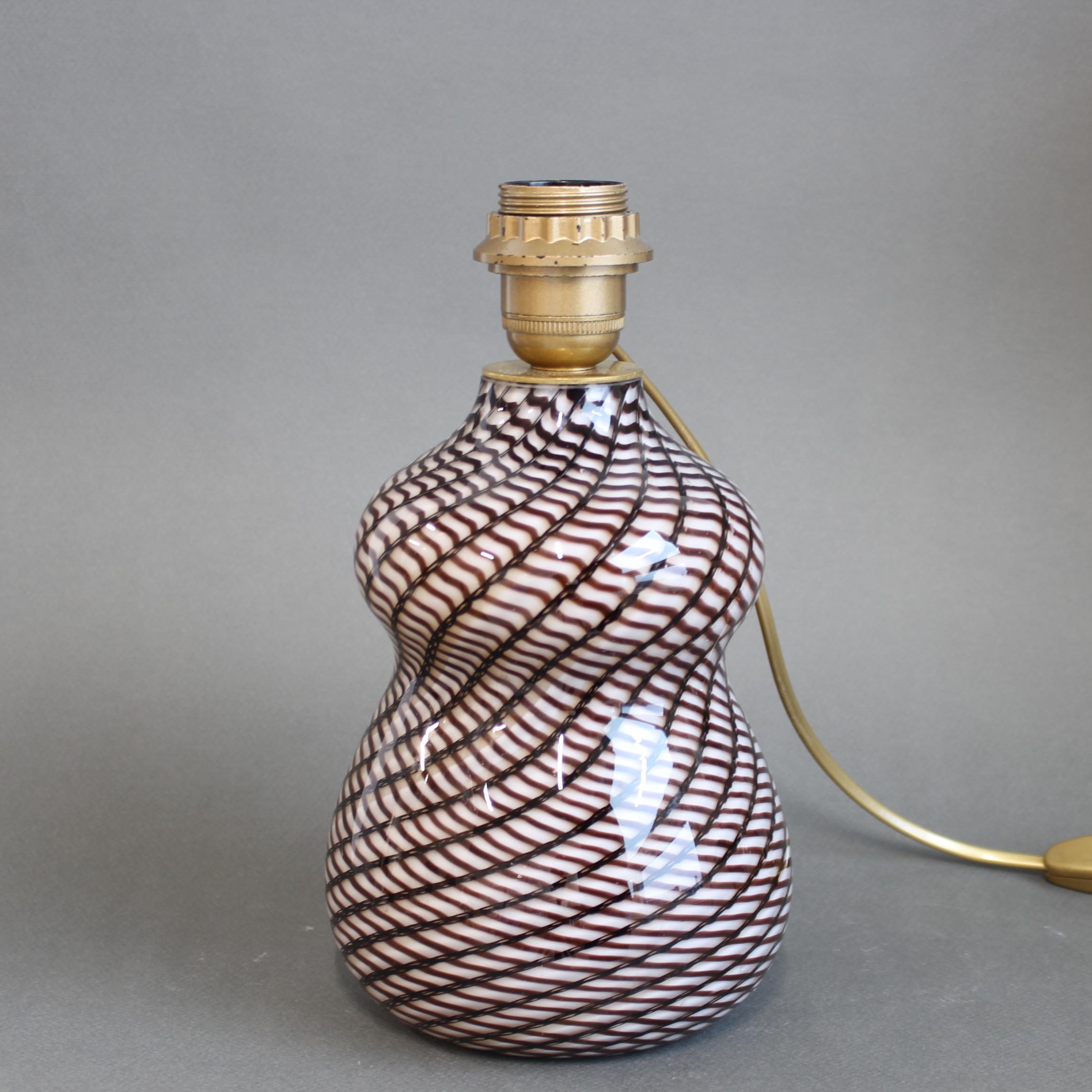 Vintage Italian Glass Tischlampe aus Murano-Glas (ca. 1970er Jahre) im Angebot 2