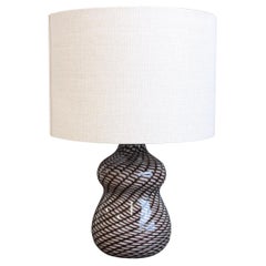 Vintage Italian Murano Glass Table Lamp (circa 1970s)