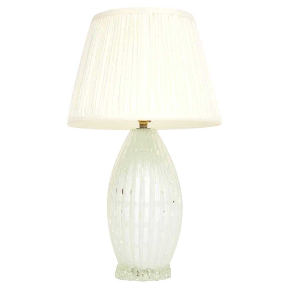 Vintage Italian Murano Glass Table Lamp For Sale