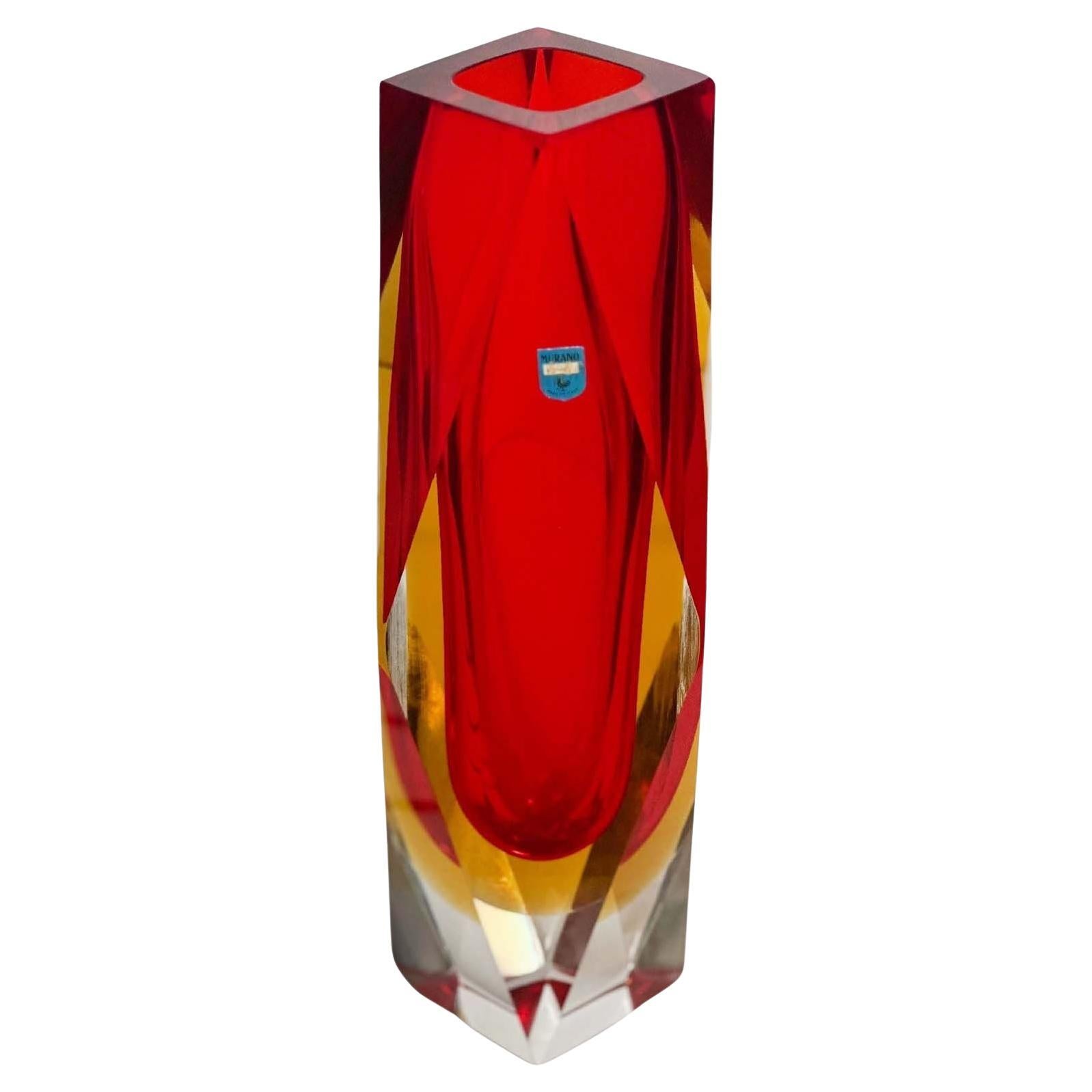 Vase aus Vintage Italian Murano Glass, ca. 1960er Jahre