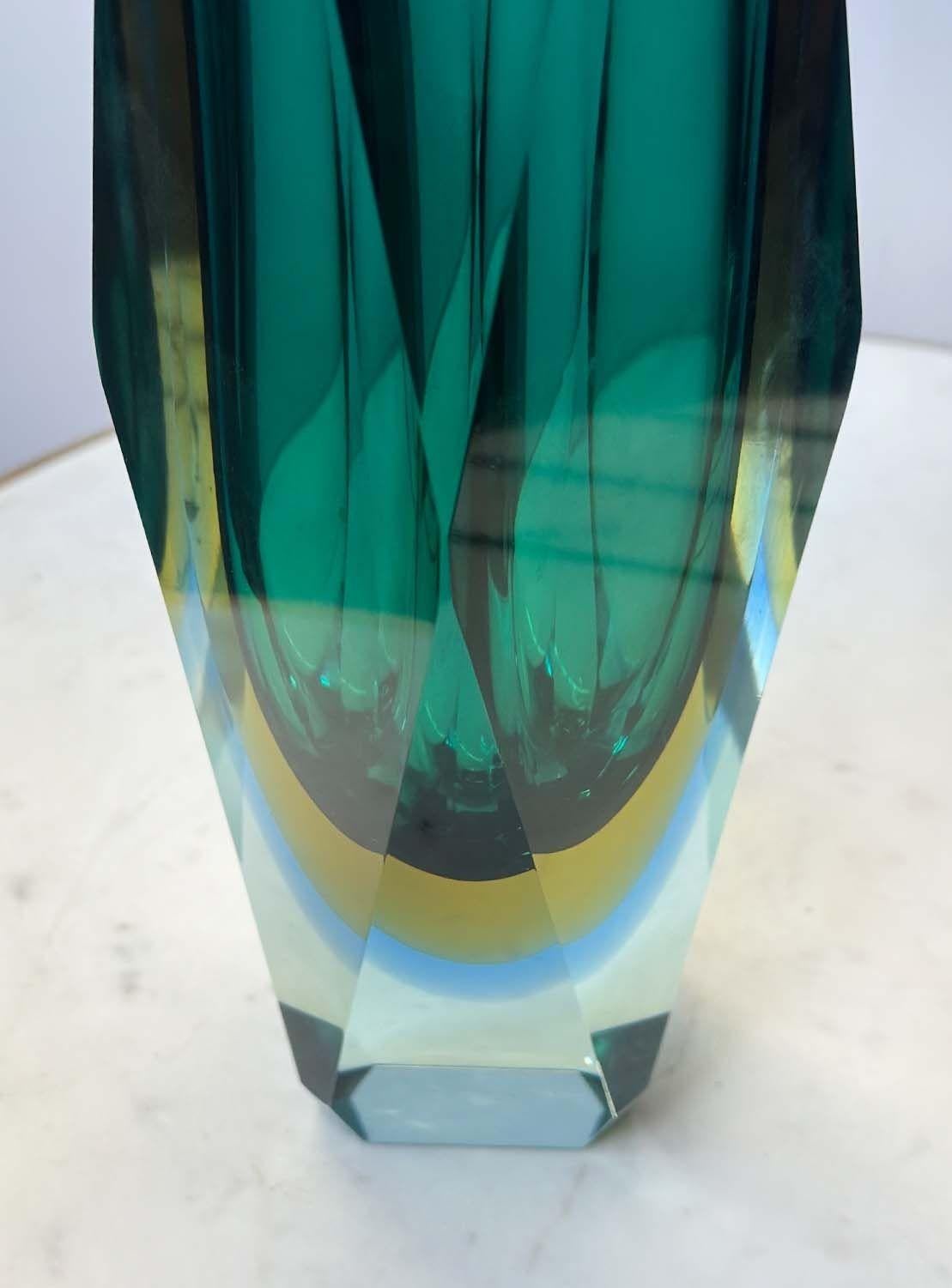 Mid-20th Century Vintage Italian Murano Glass Vase, c. 1960's For Sale