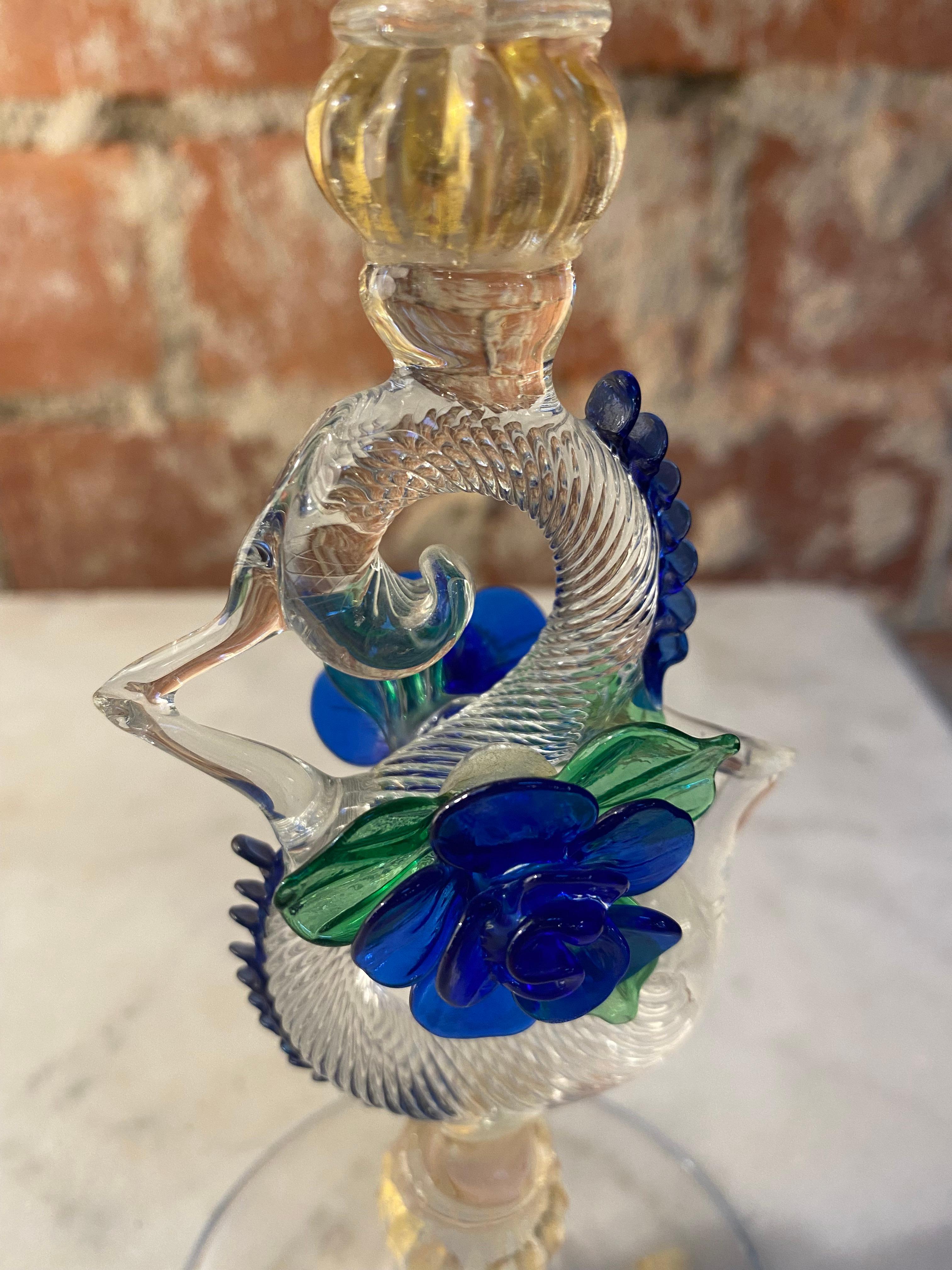 Late 20th Century Vintage Italian Murano Handcrafted Glass, 1970s For Sale