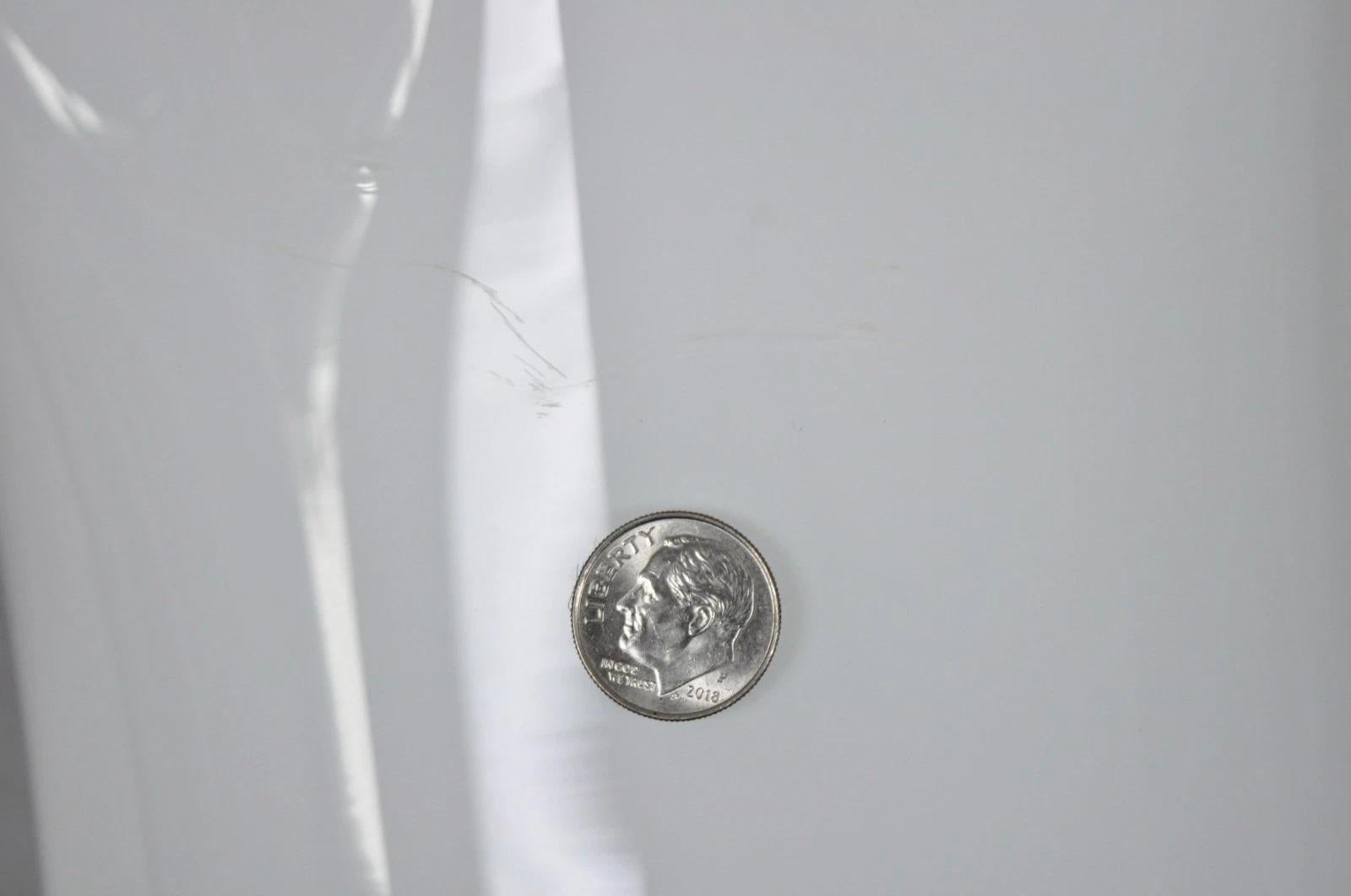 Vintage Italian Murano Mid Century Modern Glass White Handkerchief Table Lamp en vente 3