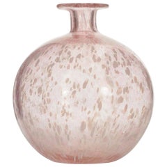Vintage Italian Murano Pink Glass Vase
