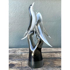 Vintage Italian Murano Seguso Glass Birds