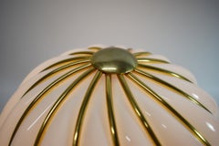 Vintage Italian Murano Swirl Glass Brass Cage by Adolf Loos for VeArt