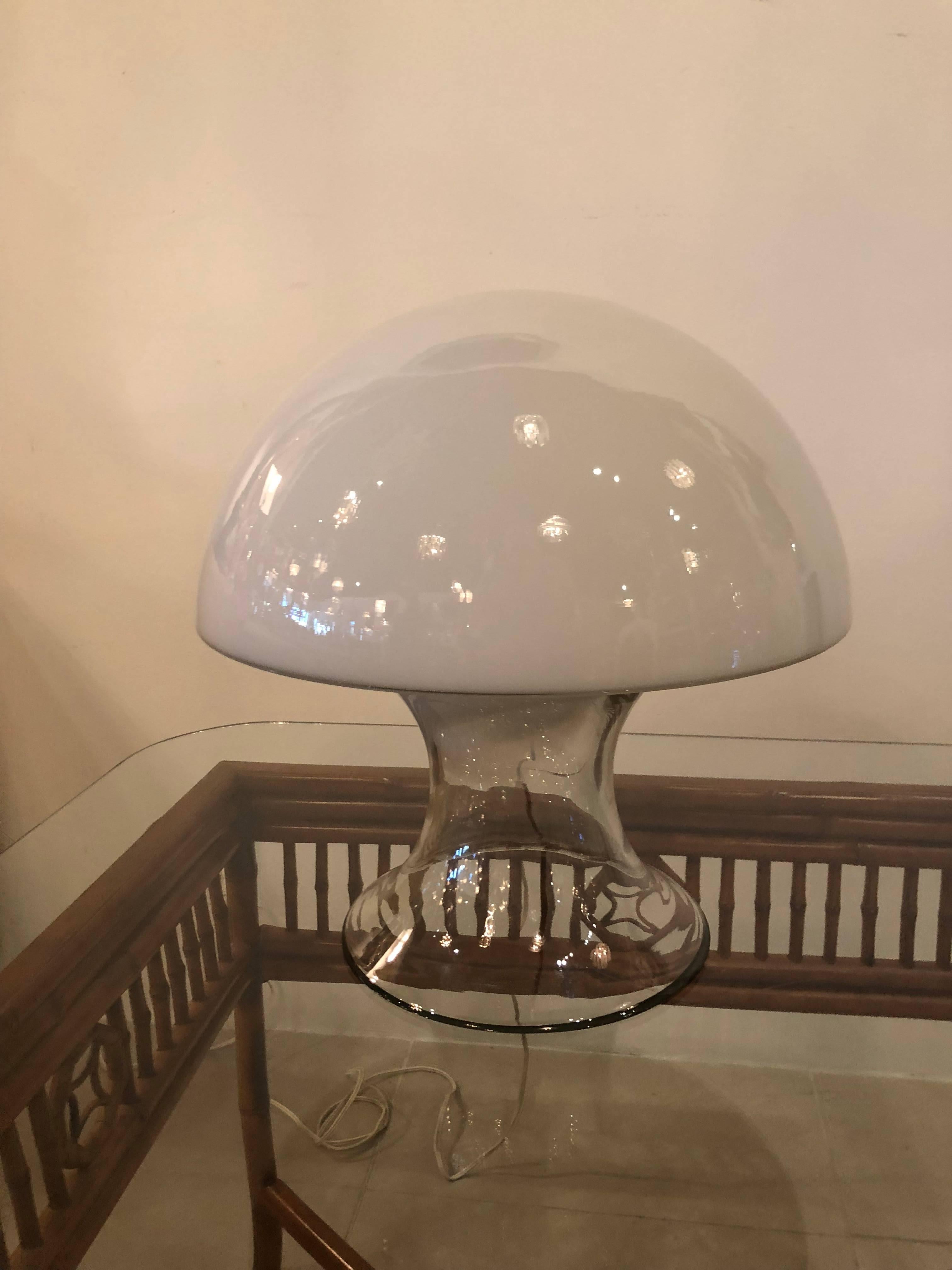 vintage italian mushroom lamp