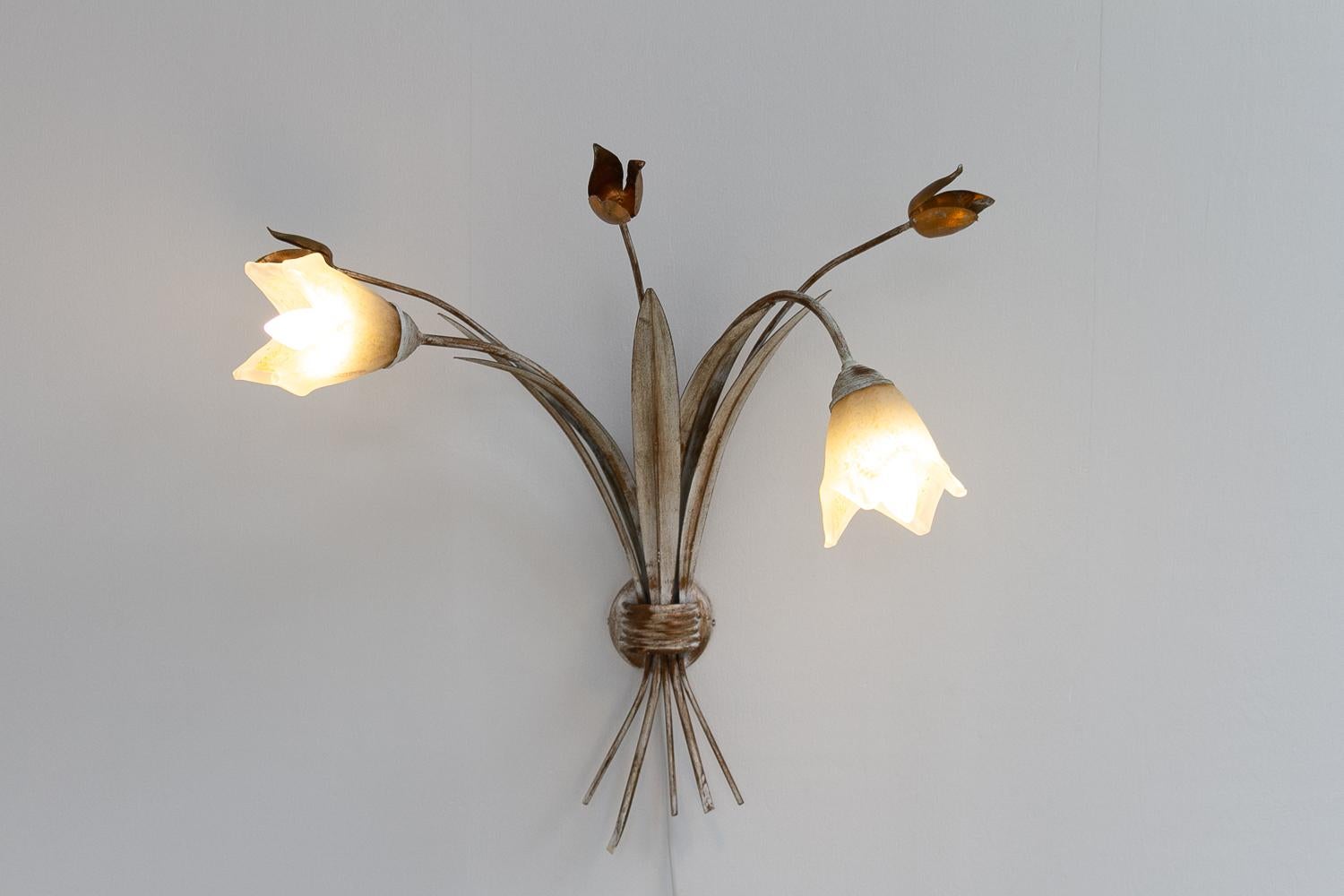 Italienischer Murano-Wandleuchter, 1980er Jahre. im Angebot 11