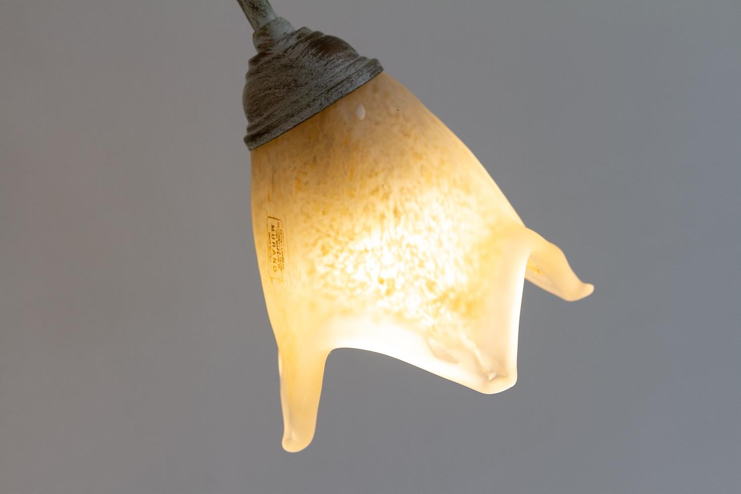 Italienischer Murano-Wandleuchter, 1980er Jahre. im Angebot 13
