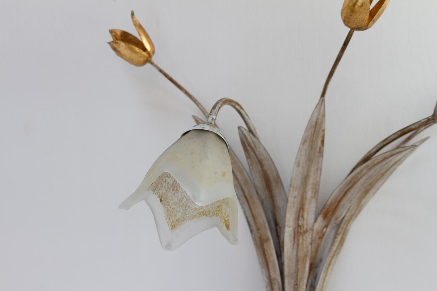 Italienischer Murano-Wandleuchter, 1980er Jahre. im Angebot 3