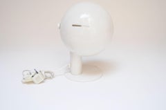 Vintage Italian "Mushroom" Table Lamp in Enameled Metal with Swiveling Shade