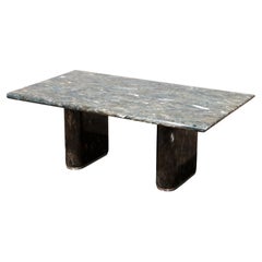 Mesa de centro de piedra natural italiana vintage - Elegant Long Design