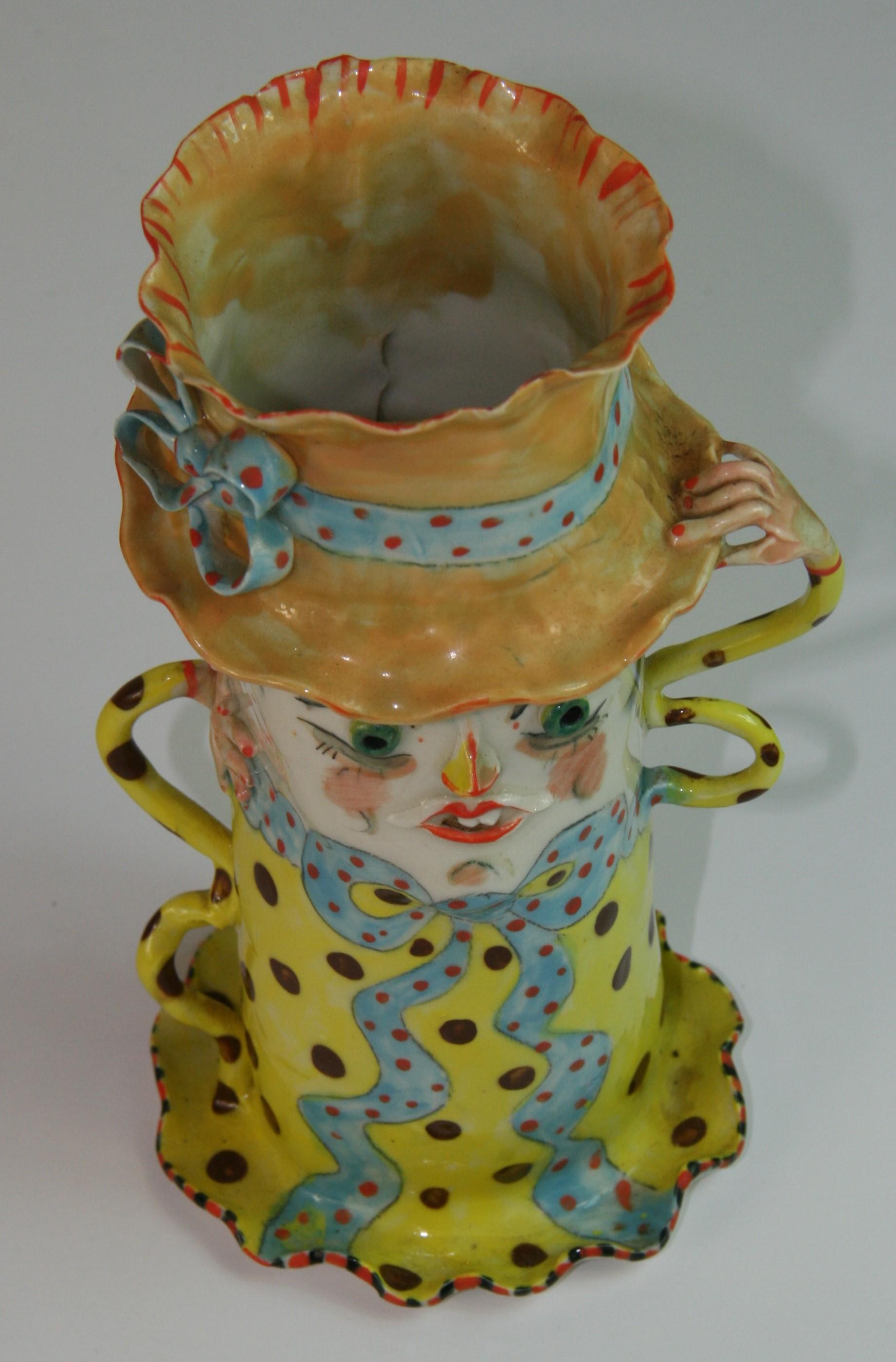 Vaso in ceramica napoletana d'epoca 