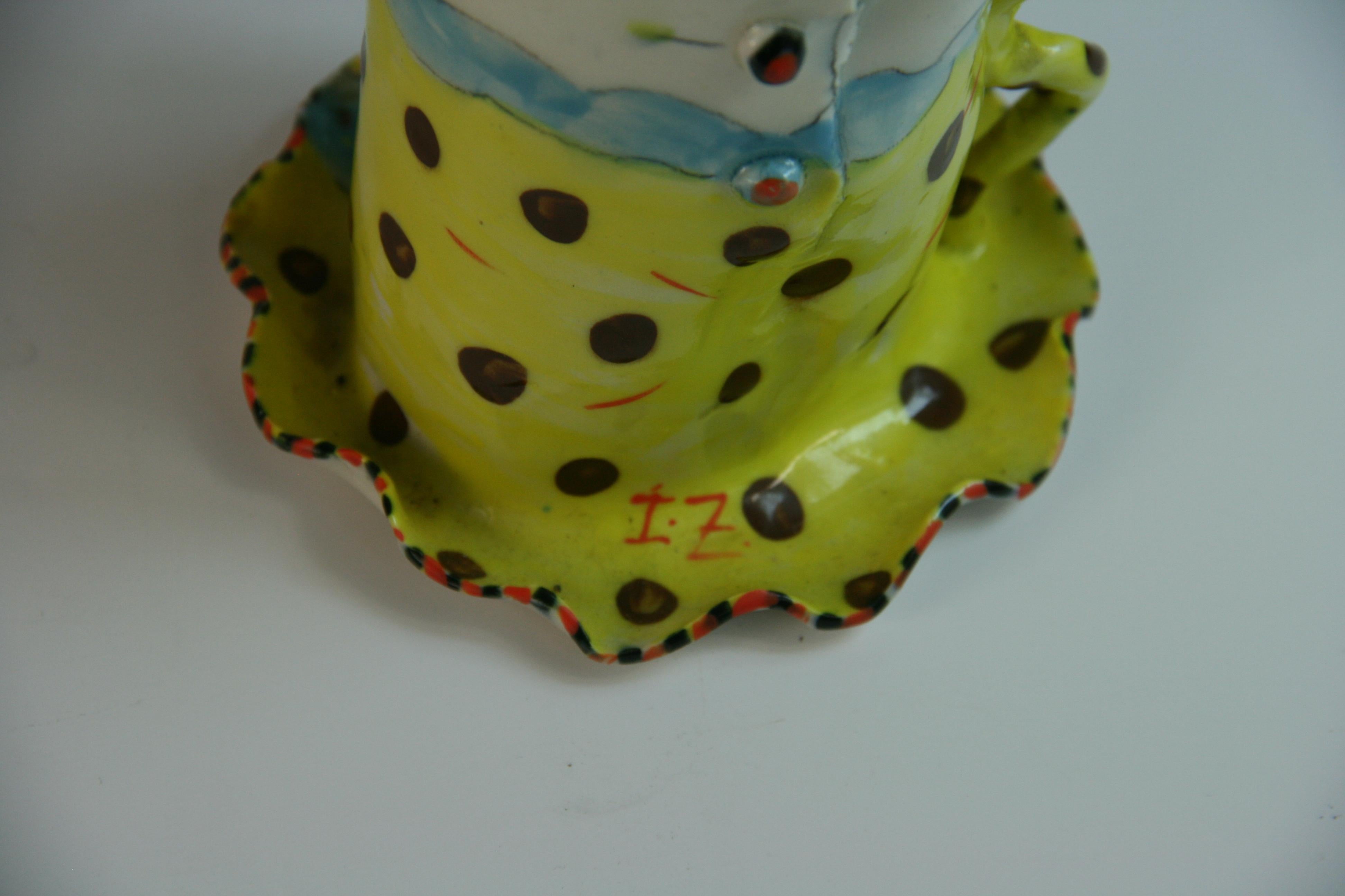 Vaso in ceramica napoletana d'epoca 