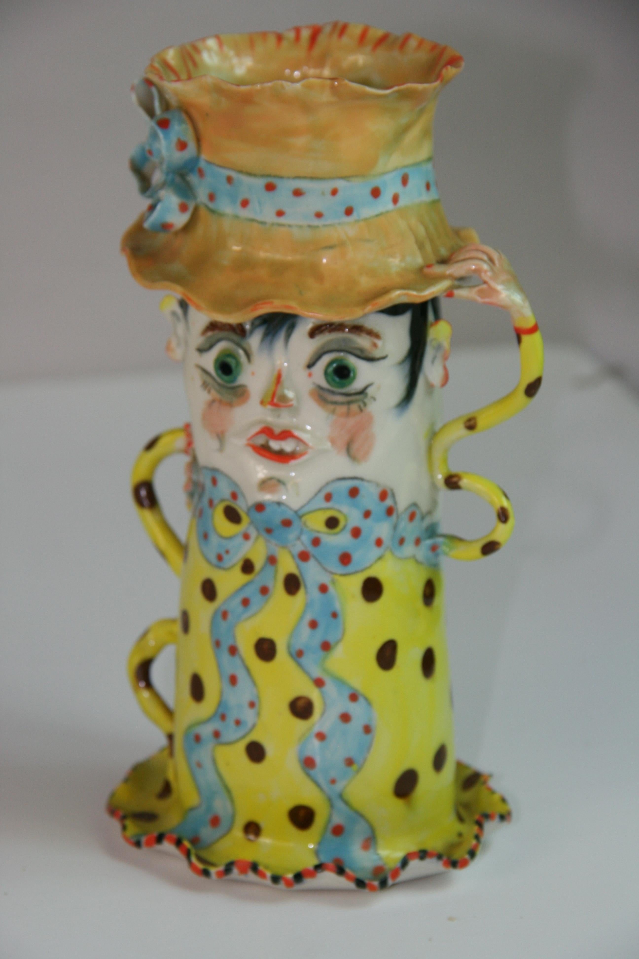 Vaso in ceramica napoletana d'epoca 