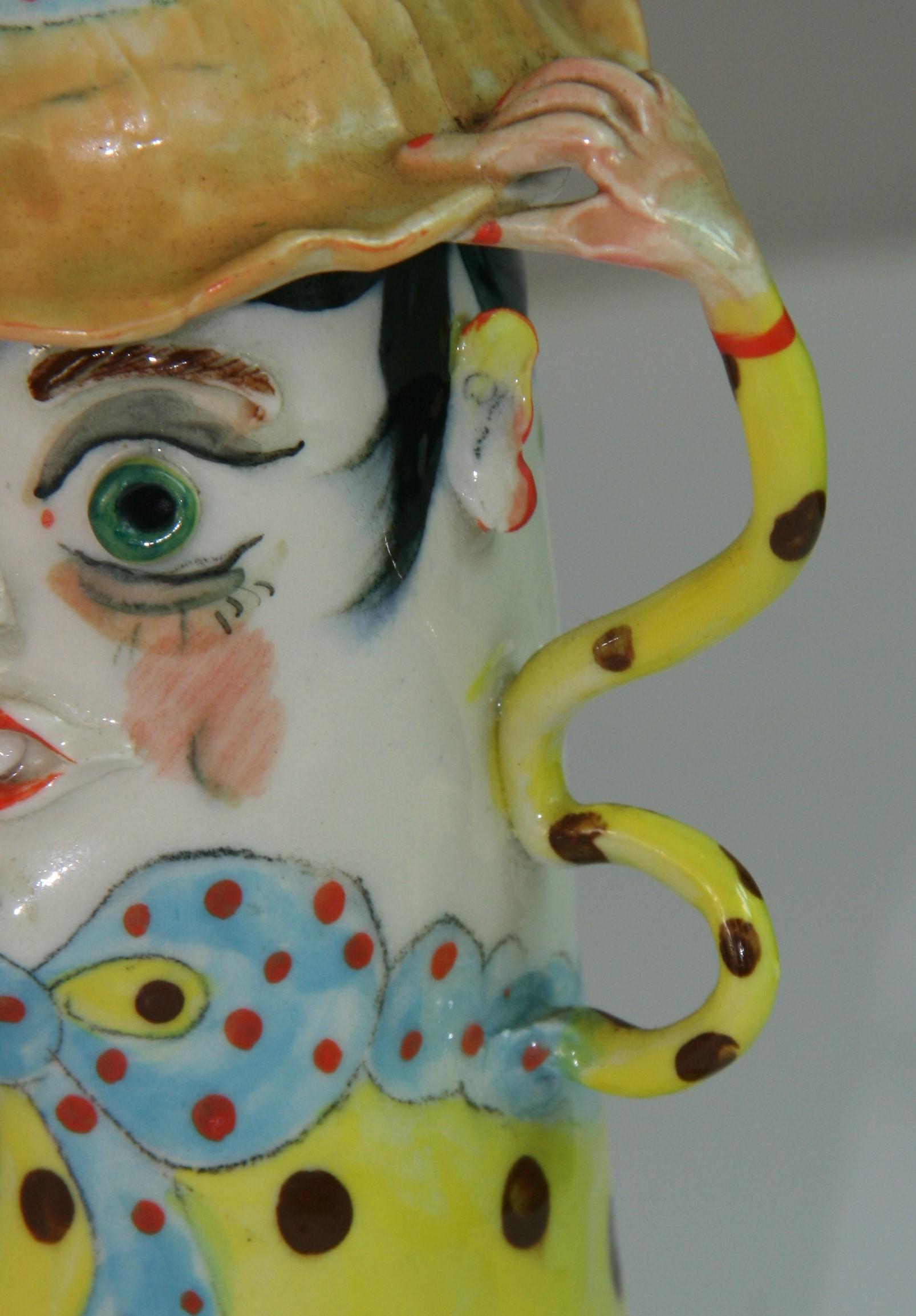 Metà XX secolo Vaso in ceramica napoletana d'epoca 