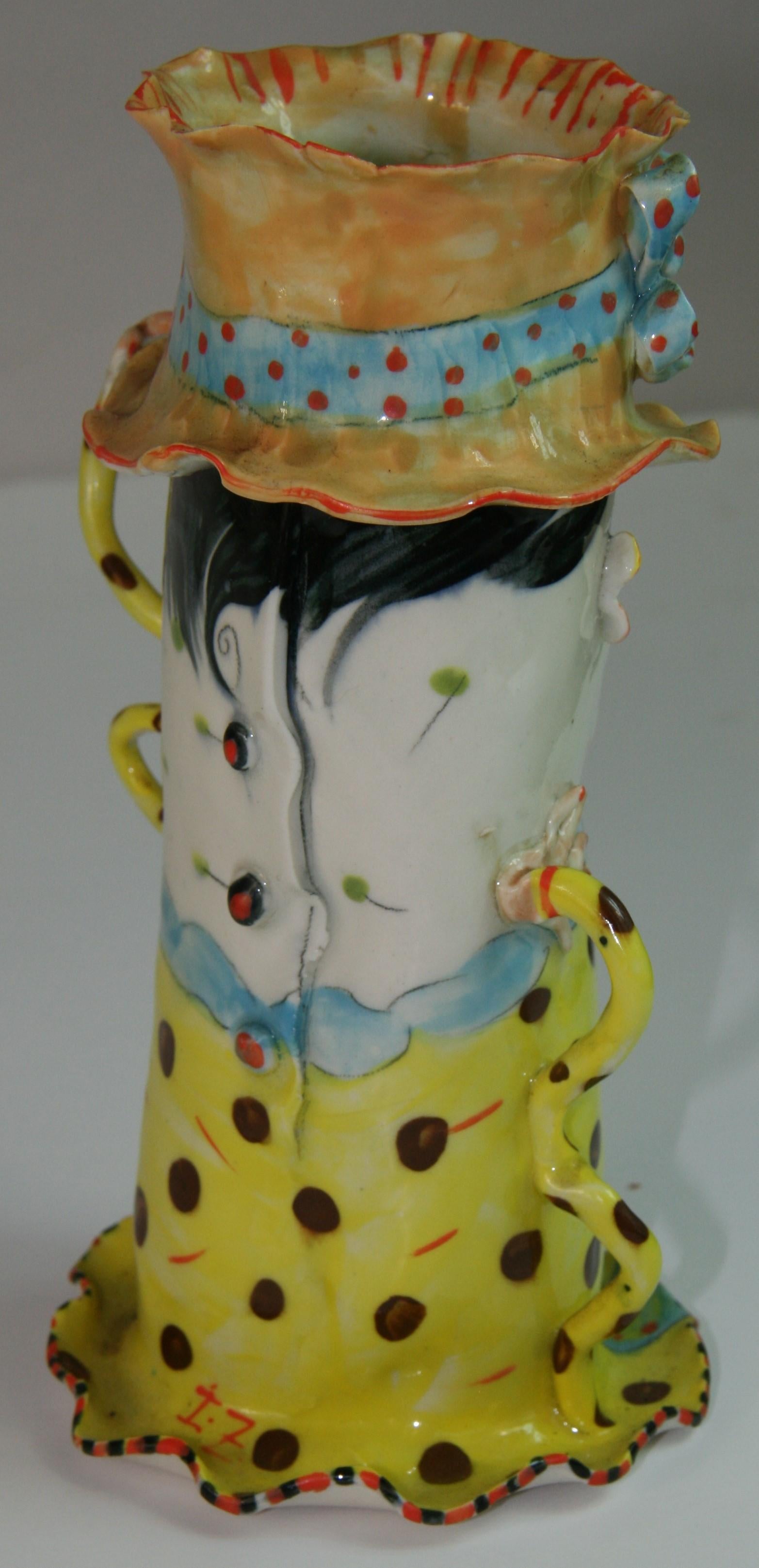 Vaso in ceramica napoletana d'epoca 
