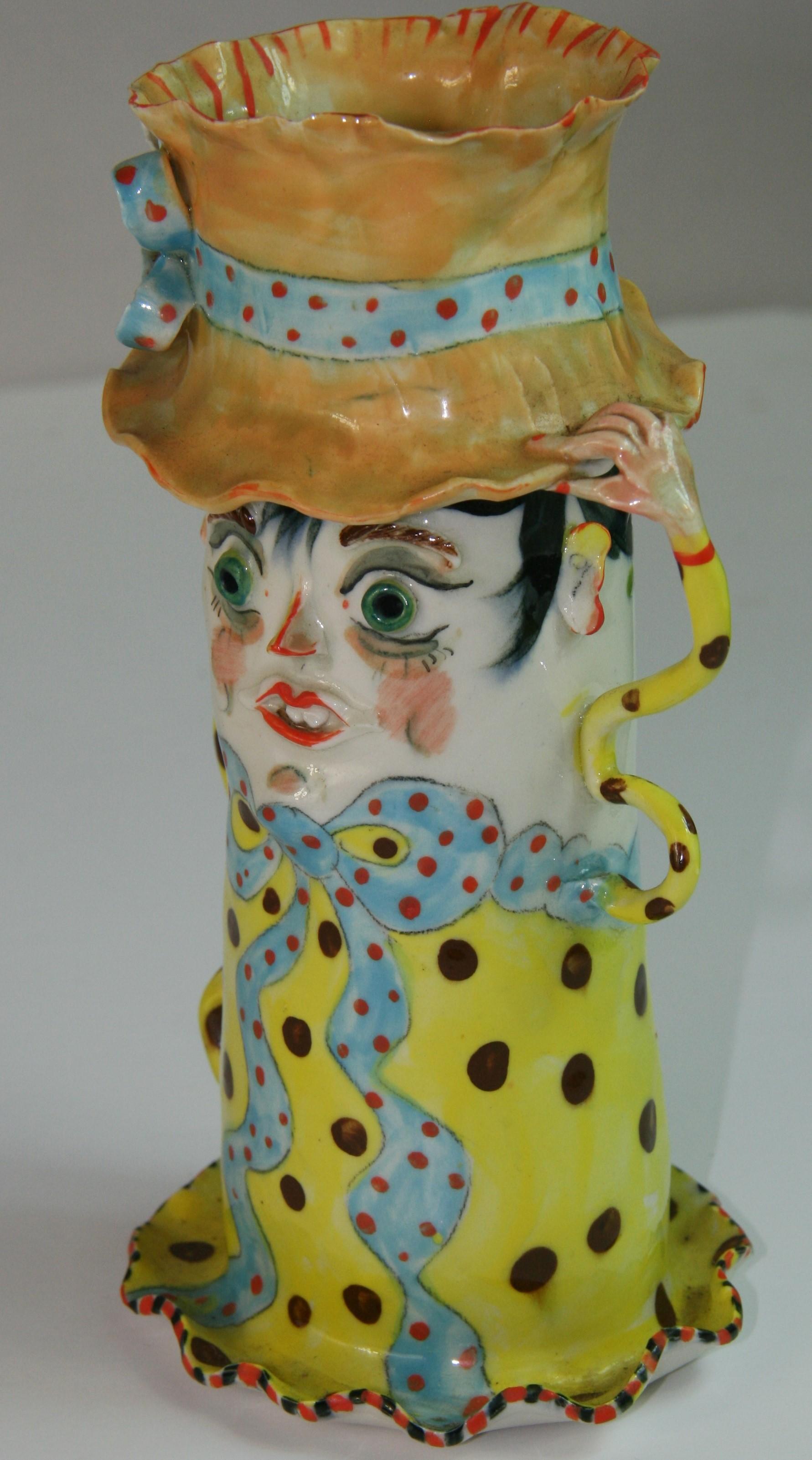 Vaso in ceramica napoletana d'epoca 
