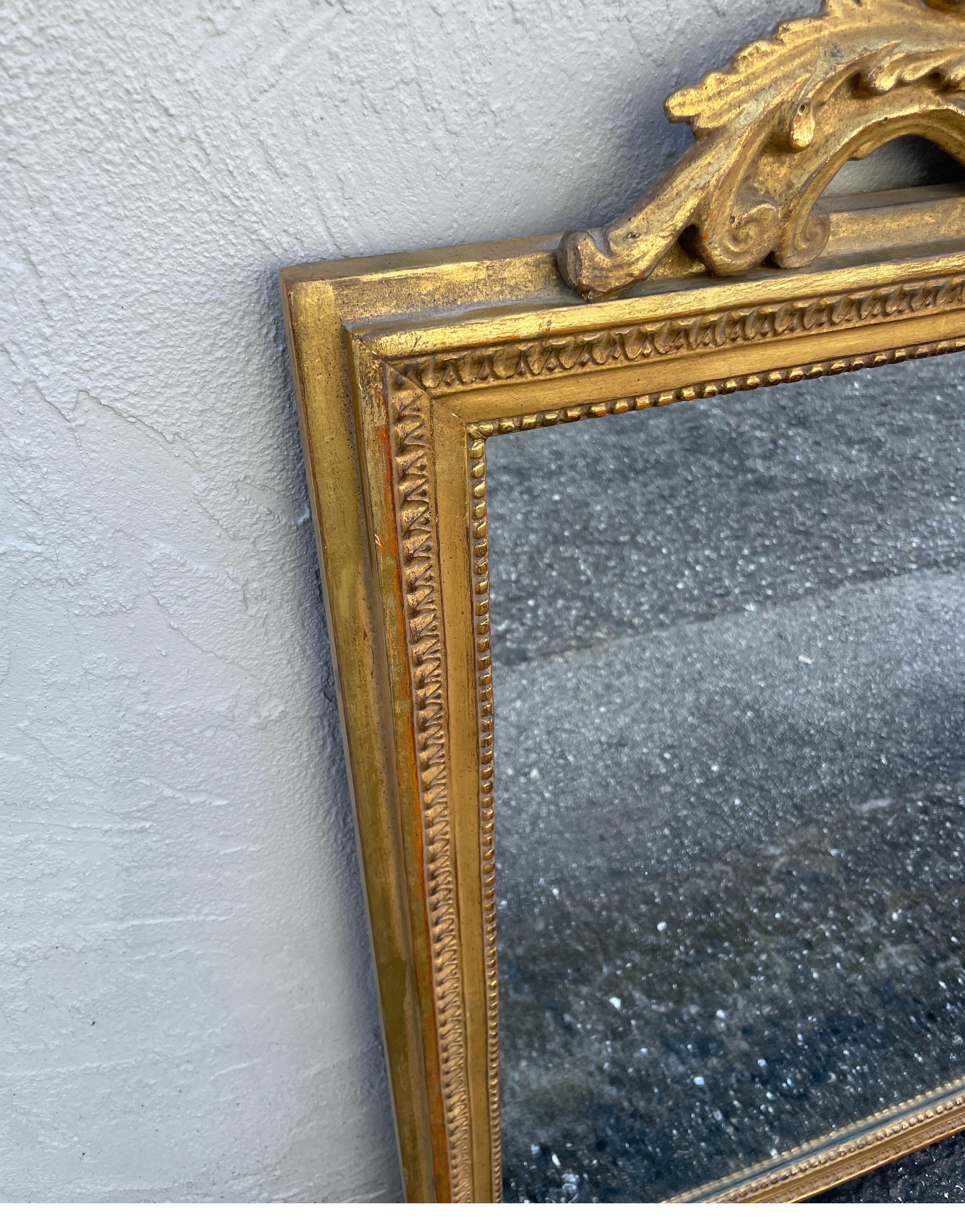 Vintage Italian Neoclassical Style Mirror by Borghese In Good Condition For Sale In West Palm Beach, FL