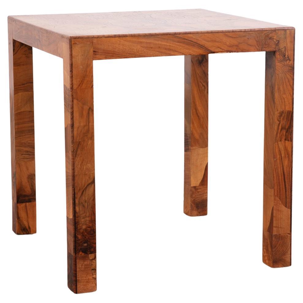 Vintage Italian Olive Parsons Style Side Table